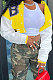 Yellow Euramerican Women Autumn Winter Printing Long Sleeve Cradigan Fashion Casual Short Jacket WSY5891-9