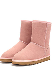 Pink Round Toe Shoes Snow Boots FN5825-12