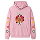 Pink Squid Game Fleece Casual Pullover Hoodie Tops Unisex PBQY20201125-5