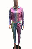 Multicolor Euramerican Fashion Women Digital Printing Sexy Pants Sets YSH86281