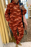 Camouflage Prined Wholesale Women's Long Sleeve Hoodie Pencil Pants Casual Suit YM222-1