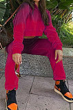 Red Euramerican Fleece Gradient Pants Sets JR3585-3