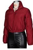 Black Casula  New Long Sleeve Zipper Cotton Jacket ZS0431-2