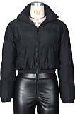 Wine Red Casula  New Long Sleeve Zipper Cotton Jacket ZS0431-3