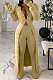 Beige Euramerican Winter Wome's Plush Single-Breasted Long Coat Bodycon Pants Sets LD81065