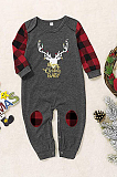Christmas Cotton Pajamas Adult Kids Baby Hirsch Sleepwear Set ( Size run small, pick larger size)