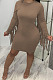 Champagne Modest New Tassel Long Sleeve Collect Waist Hip Dress MTY6601-1