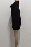 Orange Fashion New Long Sleeve Kintting Sweater Plain Dress SMR5390-4