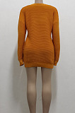 Black Fashion New Long Sleeve Kintting Sweater Plain Dress SMR5390-3