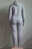 Pink New Wholesale Velvet Fabrics Hoodie Jogger Pants Casual Suit SY8839-4
