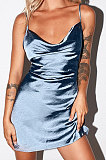 Orange Condole Belt Sexy Backless Bodycon Mid Waist Mini Dress HQM009012-3