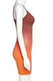 Orange Trendy Condole Belt Lace Spliced Sexy Hip Bodycon Joker Mini Dress HMS08992