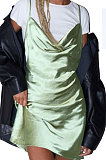 Brown Condole Belt Sexy Backless Bodycon Mid Waist Mini Dress HQM009012-5