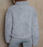 Cardigan Zipper Short Fleece Crop Jacket MCFZ0021