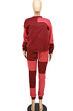Women's Winter Trendy Spliced Thick Pants Sets AA5292