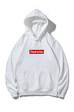 Embroidery Letter Pullover Hoodie Top (Size Run Small)