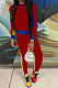 Women Fashion Casual Sport Contrast Color Spliced Pants Sets GLS10038