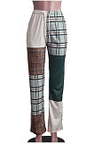 New Casual Design Printed Mid Waist Wide Leg Pants SY8846