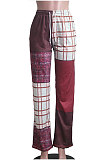 New Casual Design Printed Mid Waist Wide Leg Pants SY8846