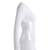 Women Pure Color Long Sleeve Zipper Bodycon Jumpsuits Whit Waist Covering  FWB20215-3