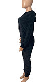 Euramerican Pullover Hoodie Pleuche Sport Pants Sets Q8006