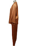 Women Autumn Sexy Fashion Coat Long Sleeve Pure Color Bandage Pants Sets MY10031