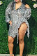 Night Club Sexy Long Sleeve V Neck Bandage Slit Ruffle Mini Dress  D8476