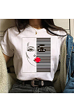 Face Printed Milk Fabrico Material T Shirts CPDZ04