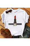 Lips Month Printed Milk Fabric Materical T Shirts CPDZ0826-1