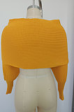 Fashion V Collar Cross Off Shoulder Pure Color Sweaters HAY8801