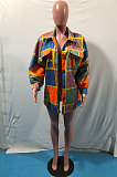  Women Casual New Plaid Printed Long Sleeve Single-Breasted Cardigan Orterwear OMY80091