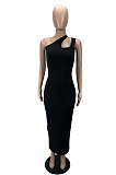 New Summer Women Solid Color Sleeveless Bodycon Dress MLL179