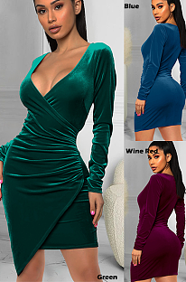 Long Sleeve Layers Party Dress
