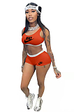 Sports shorts and vest two piece set OQ154