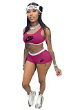 Sports shorts and vest two piece set OQ154