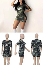 Camouflage print dress skirt OQ144