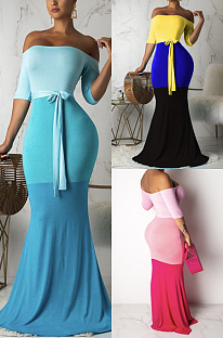 Color matching Jumpsuit skirt BS1095