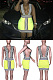 Fluorescent stitching versatile dress HR8014