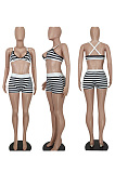 Fashion striped Shorts Set ED1118