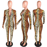 Tiger zipper Jumpsuit W8240