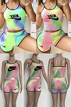 Sleeveless shorts casual sports two piece set CS013