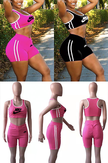 Pleated sports leisure two piece set OQ086