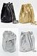Sequin single shoulder diagonal Bucket Bag DNX2003