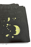 Sun Moon print jeans MGN6635