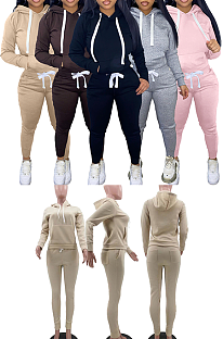 Wholesale-product | Thick Hoodie Pants Set with Pockets