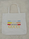 Printed Hoodie Top & Canvas Shopping Bag Set