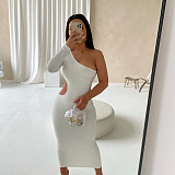 One Shoulder Hollow Out Dress