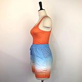 WHOLESALE | Gradient Color Tank Shorts Set