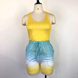 WHOLESALE | Gradient Color Tank Shorts Set