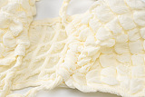WHOLESALE | Popcorn Fabric Halter Skirt Set